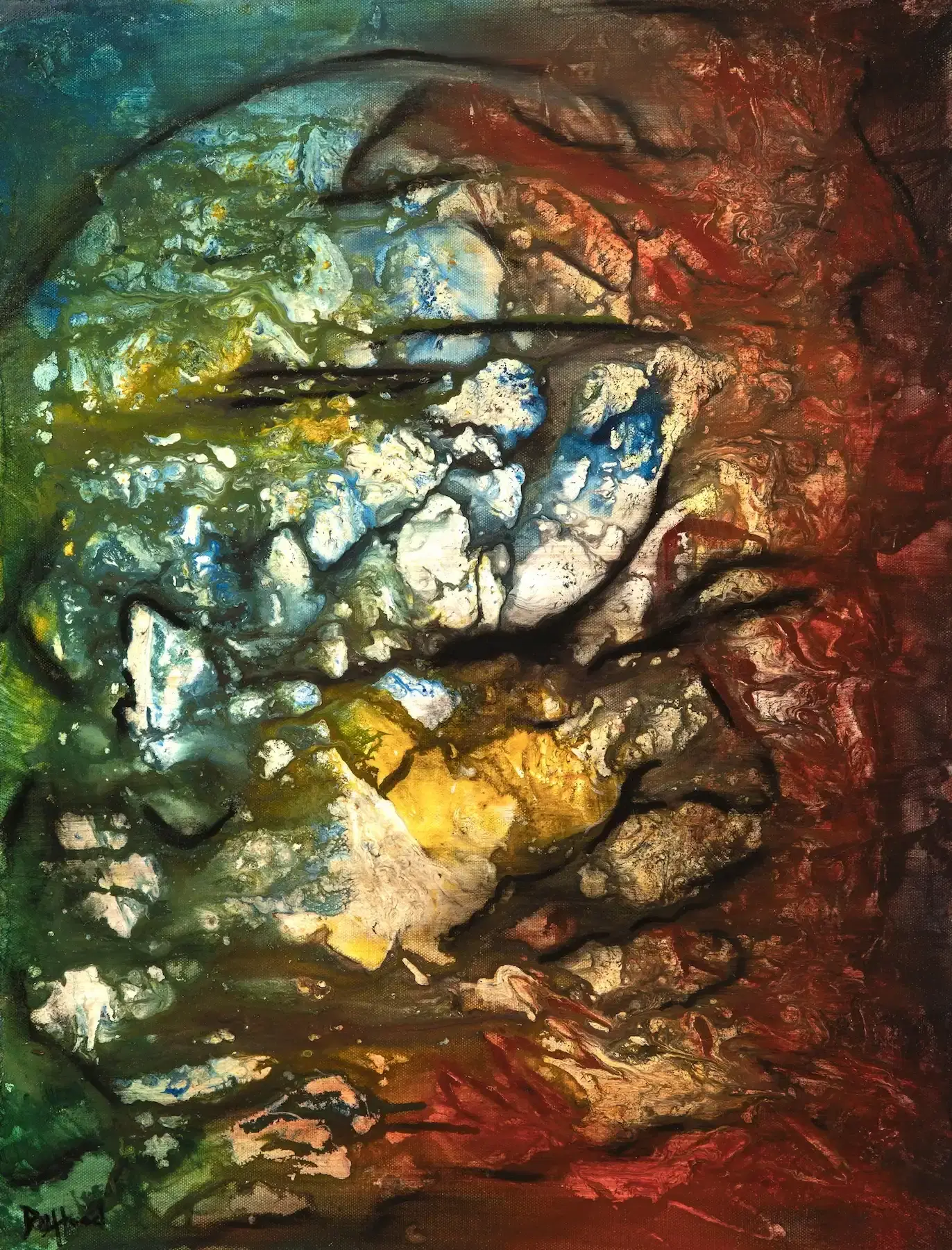 pear abstract painting
