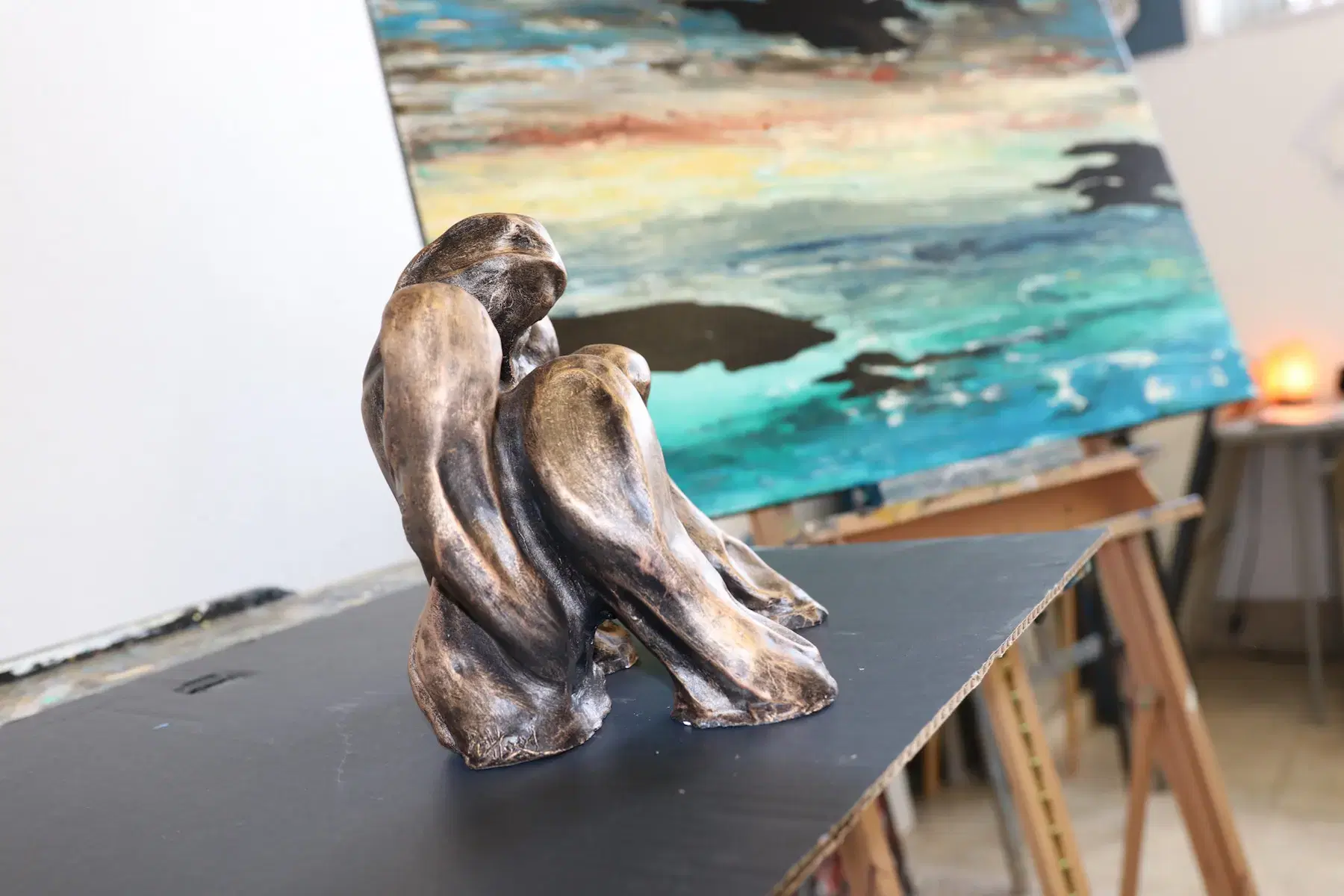 dennis hood abstract painter sculpture.