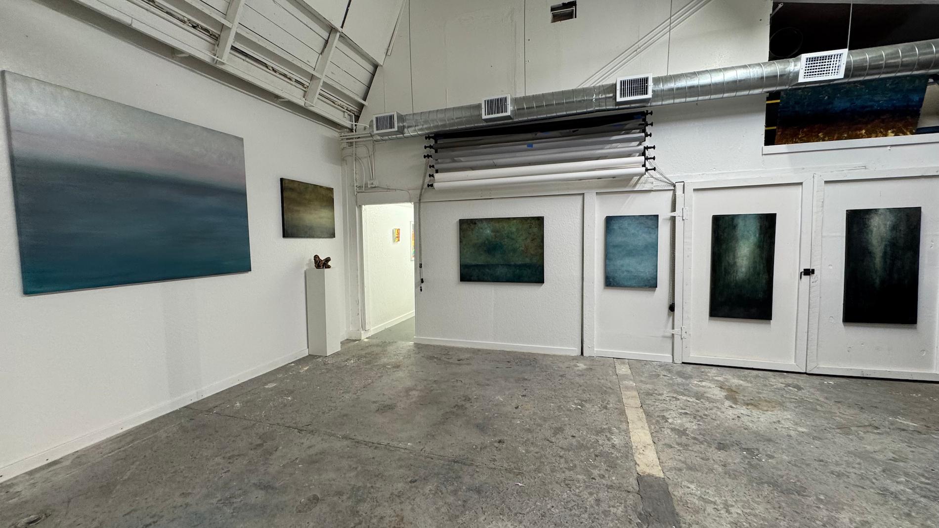 Dennis Hood's art studio space.
