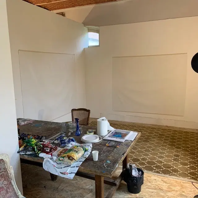 Dennis Hood's studio space